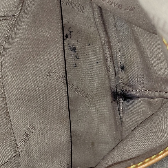 MZ Wallace Gray and Black Nylon Leather Crossbody Shoulder Bag - Picture 14 of 14